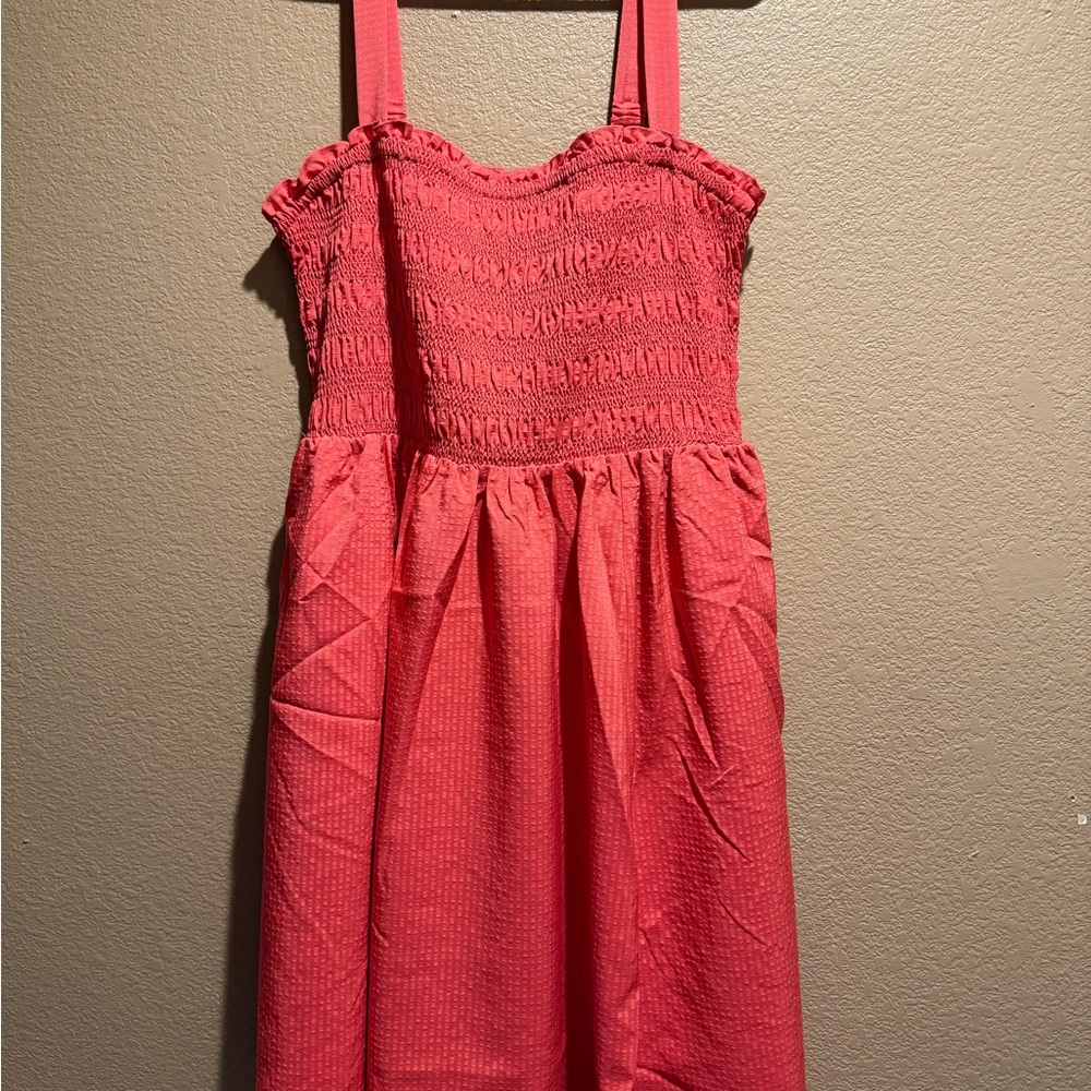 Smocked Tube Mini Dress